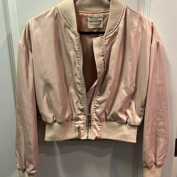 Ashleigh outerwear blush zip up jacket - Picture 4 of 8
